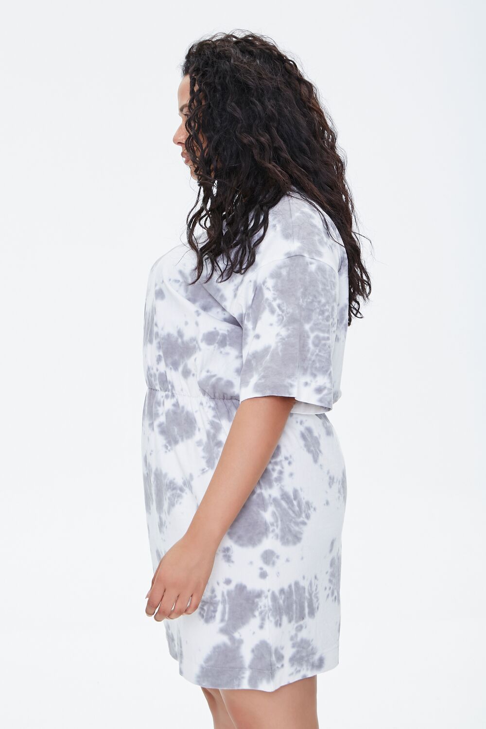 Plus Size Tie-Dye T-Shirt Dress