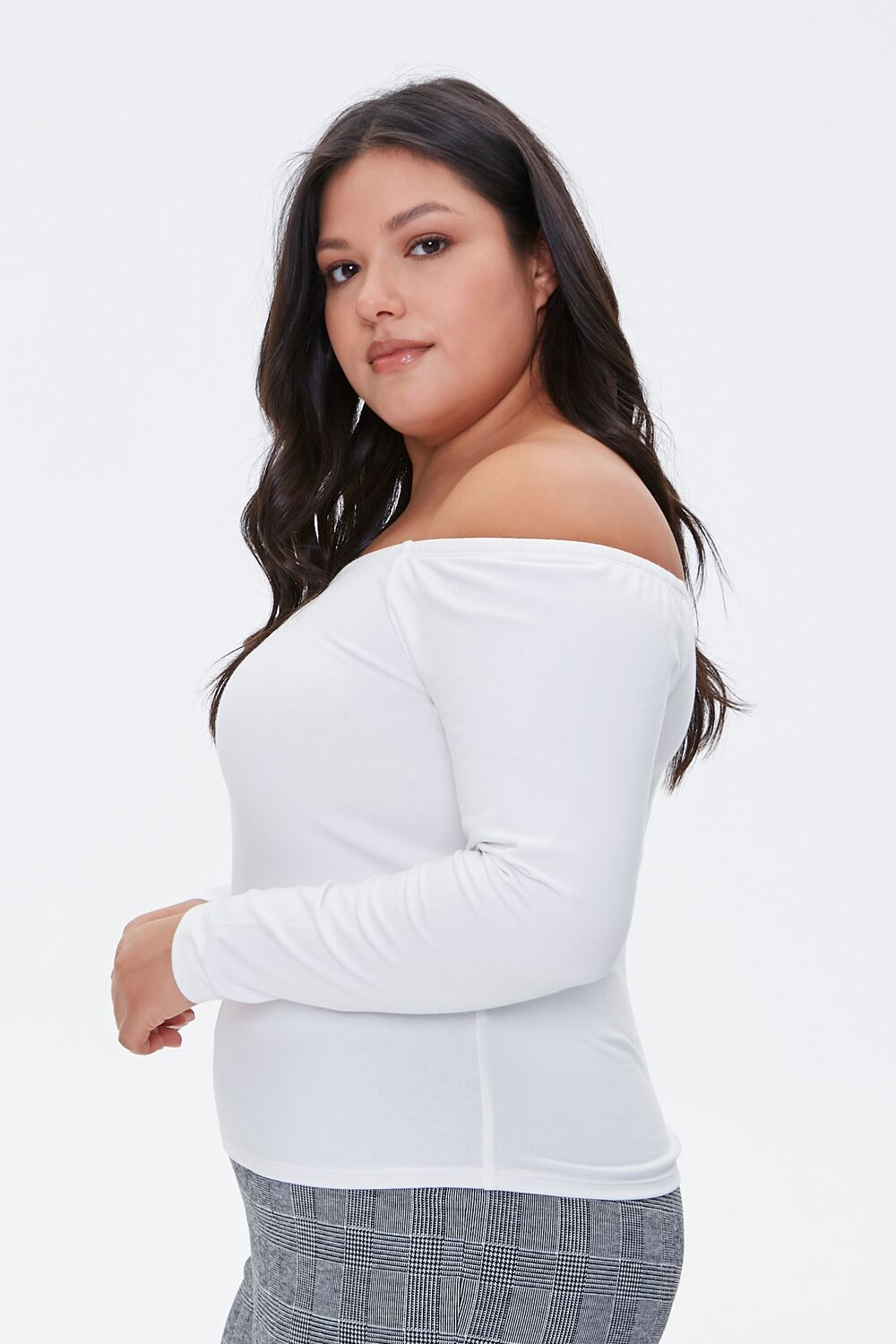 Plus Size Off-the-Shoulder Top