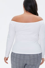 Plus Size Off-the-Shoulder Top