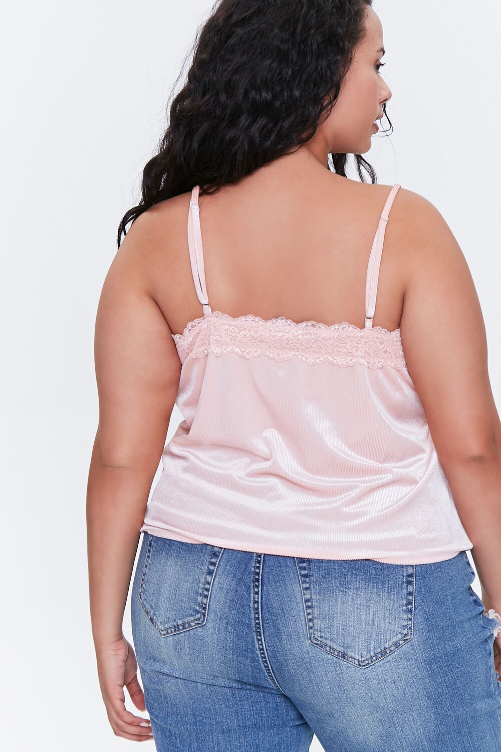 Plus Size Lace-Trim Cami