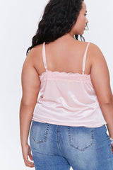 Plus Size Lace-Trim Cami