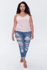 Plus Size Lace-Trim Cami