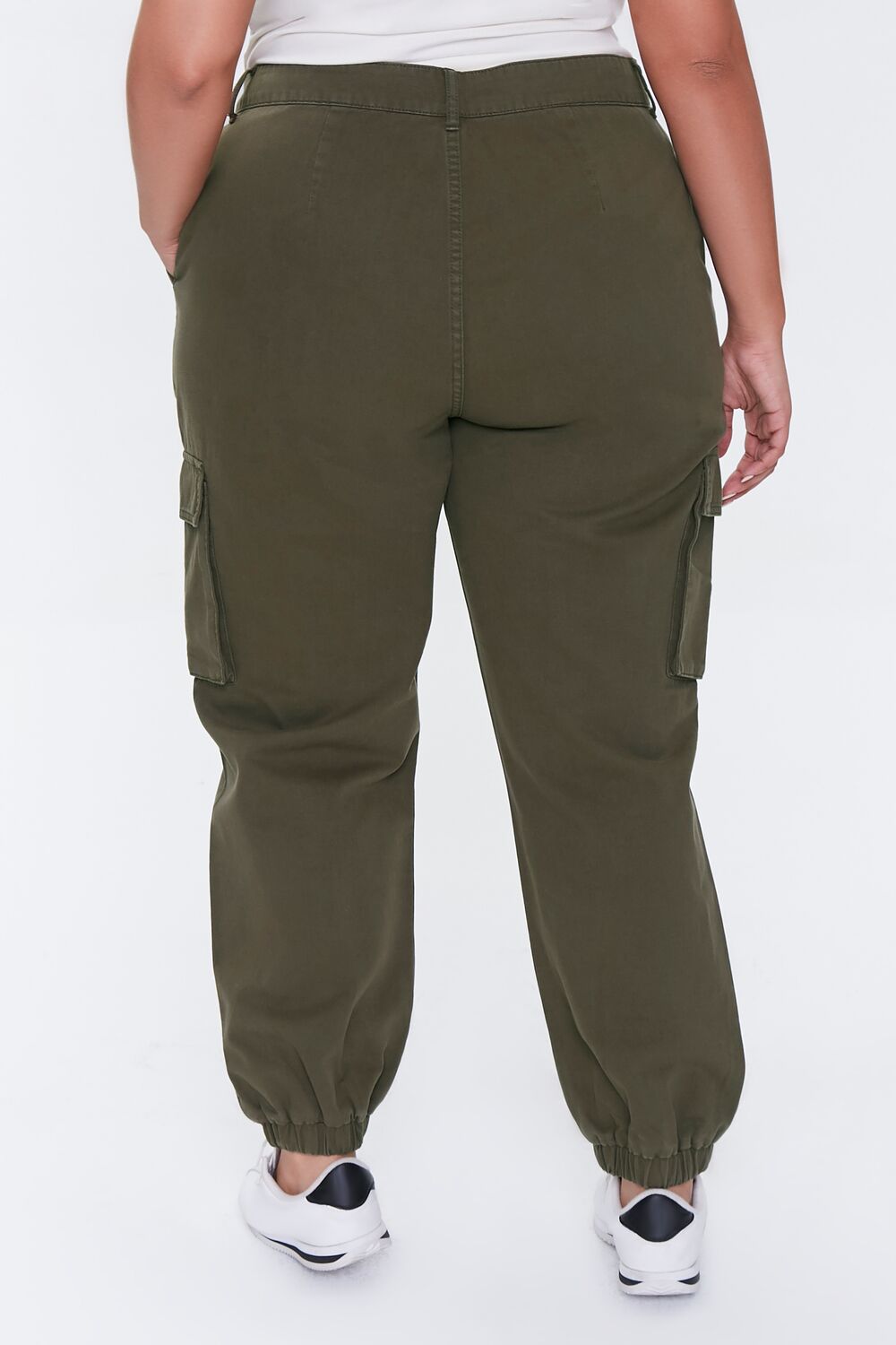 Plus Size Distressed Joggers