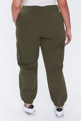 Plus Size Distressed Joggers