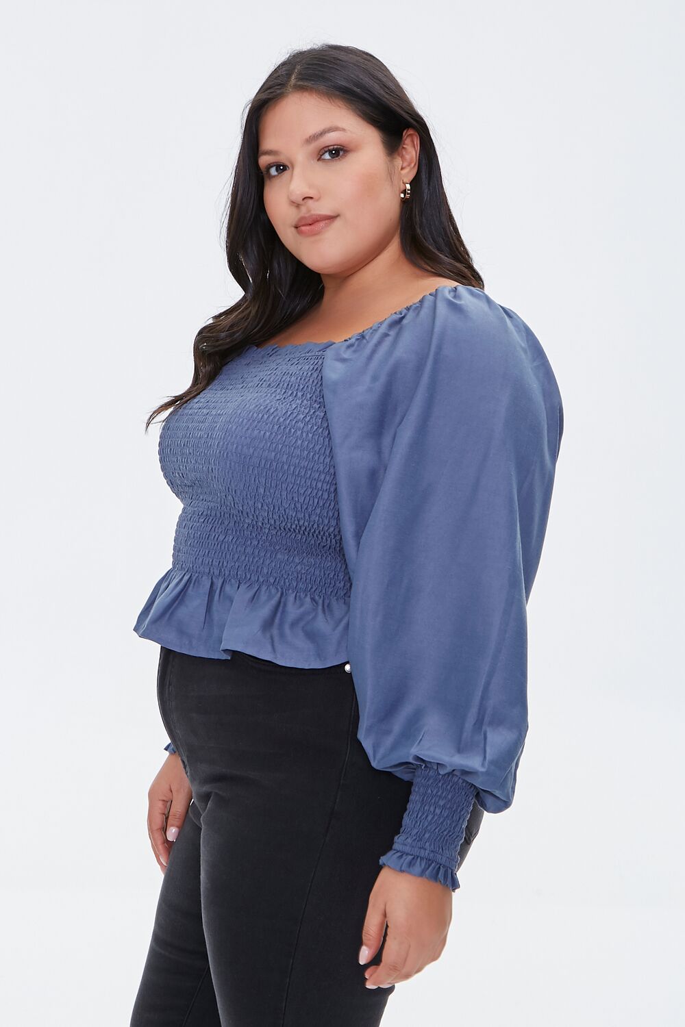 Plus Size Smocked Top