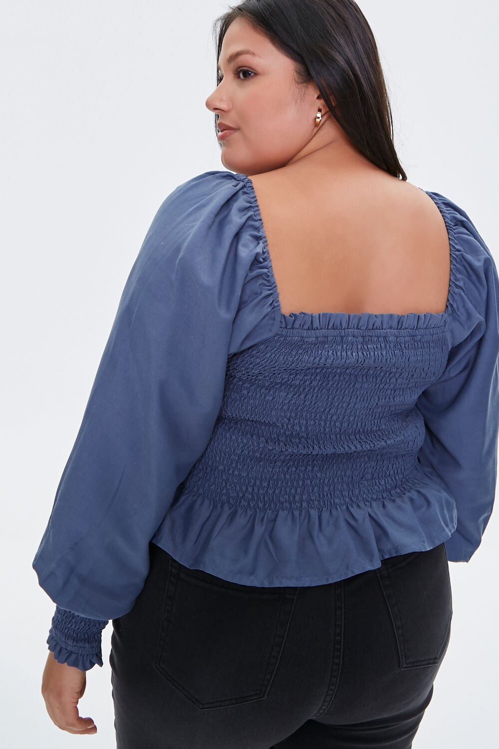 Plus Size Smocked Top