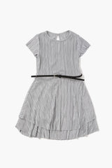 Girls Belted Pleated Dress (Kids)