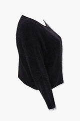Plus Size Fuzzy Knit Sweater