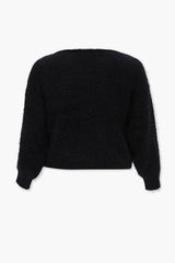 Plus Size Fuzzy Knit Sweater
