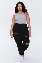 Plus Size Lettuce-Edge Tank Top