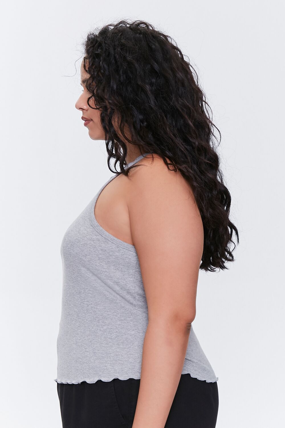 Plus Size Lettuce-Edge Tank Top