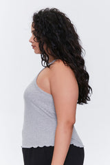 Plus Size Lettuce-Edge Tank Top