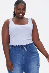 Plus Size Striped Tank Top