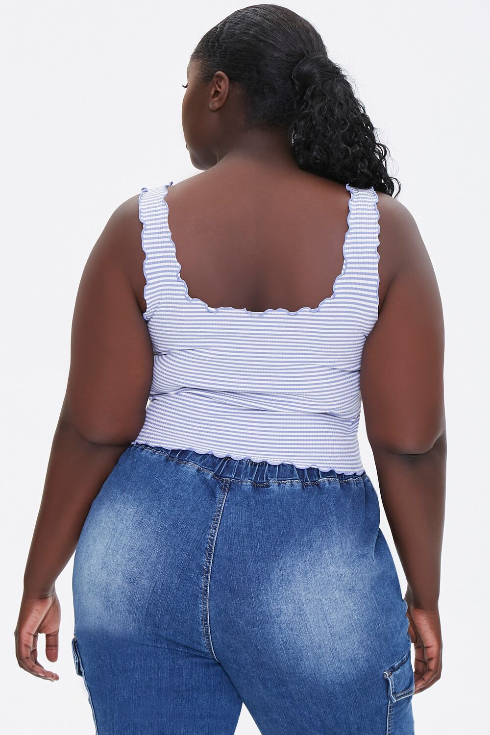 Plus Size Striped Tank Top