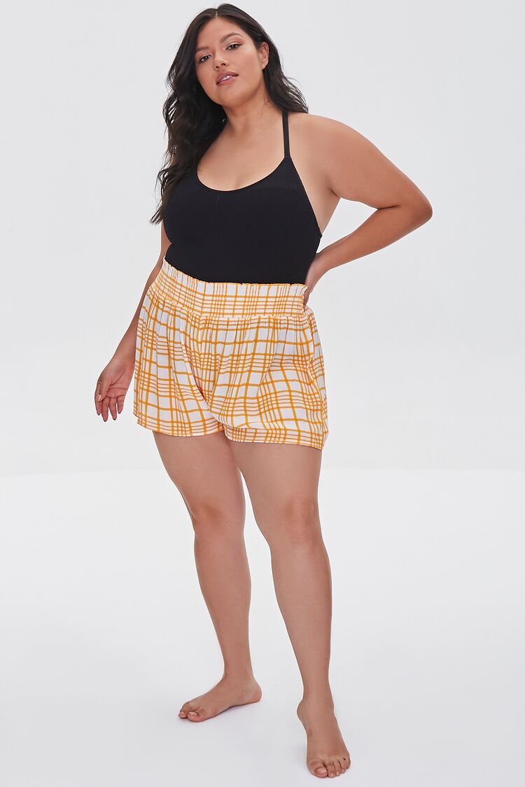 Plus Size Swim Cover-Up Shorts
