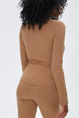 Ribbed Crossover Top