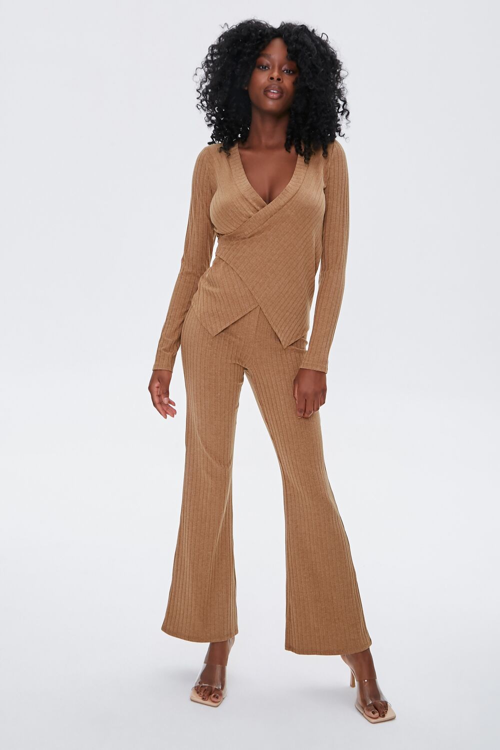 Ribbed Crossover Top