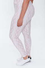Plus Size Snake Print Leggings