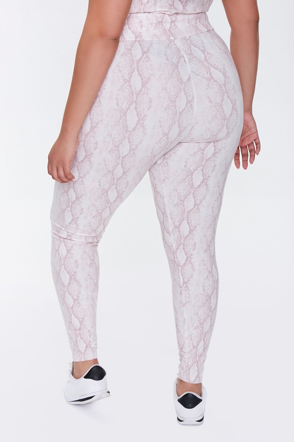 Plus Size Snake Print Leggings