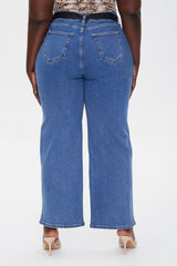 Plus Size High-Rise Straight Jeans