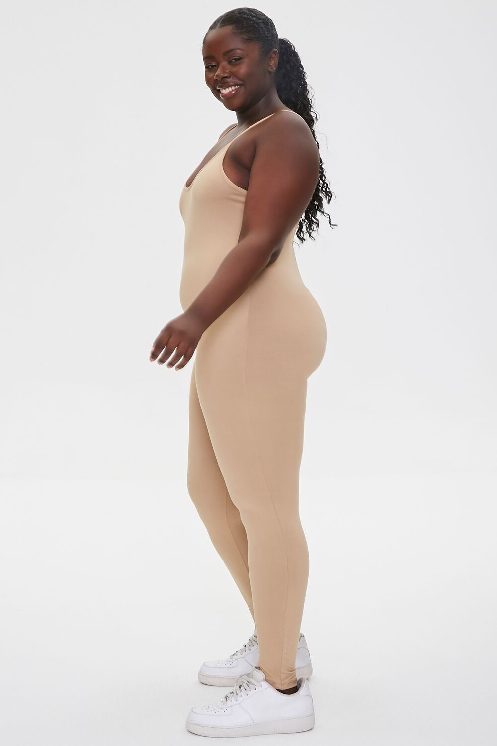 Plus Size Cami Scoop Jumpsuit