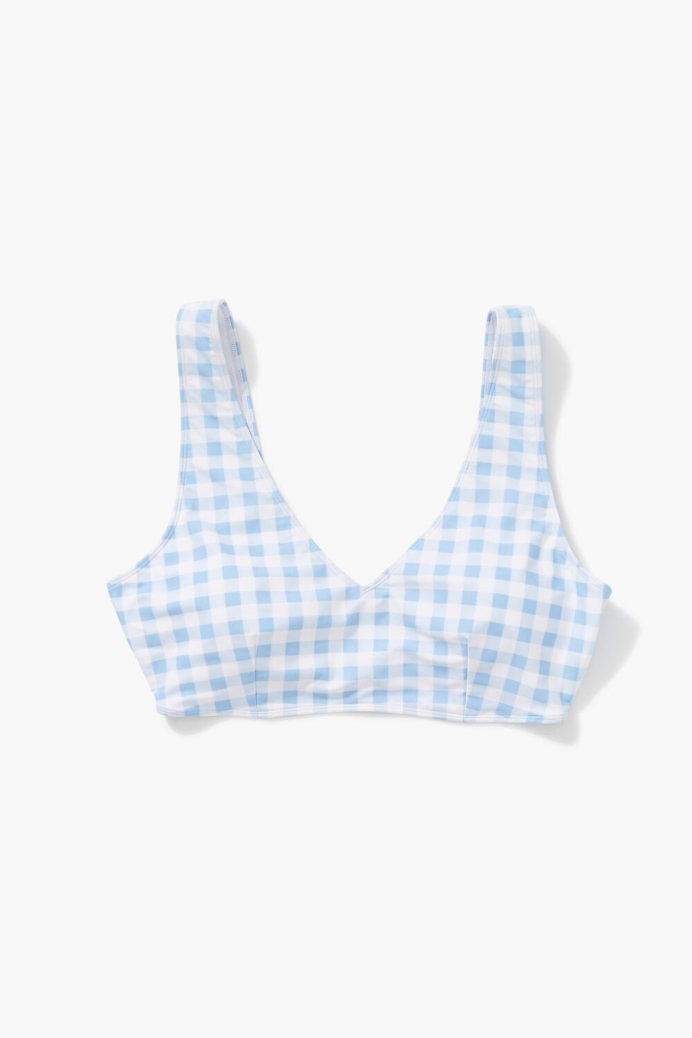 Plus Size Gingham Bralette Bikini Top