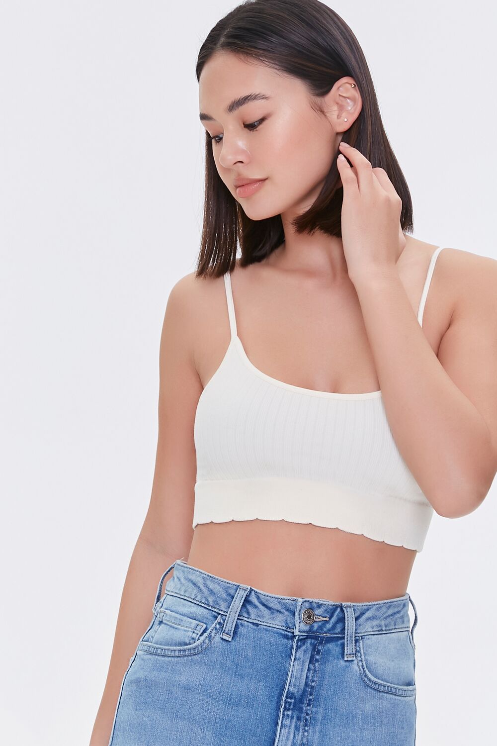 Seamless Scalloped Bralette