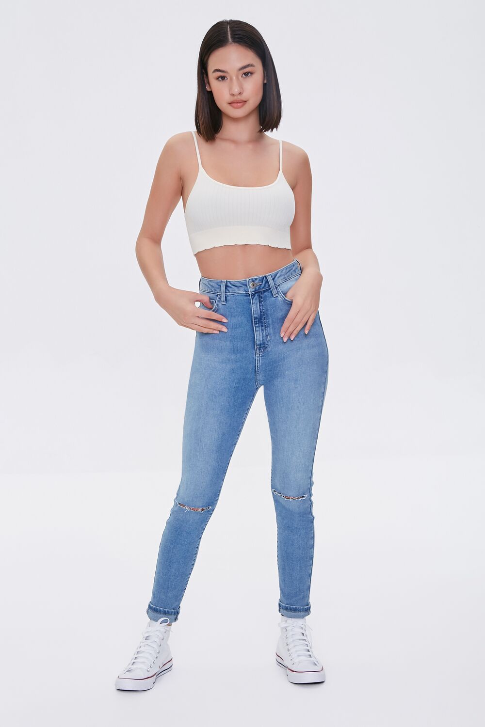 Seamless Scalloped Bralette