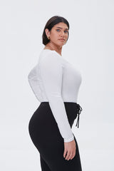 Plus Size Long-Sleeve Bodysuit