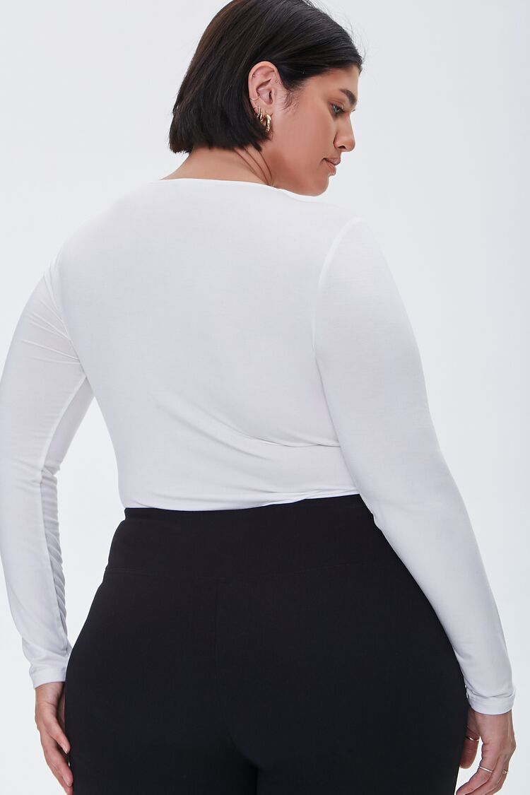 Plus Size Long-Sleeve Bodysuit