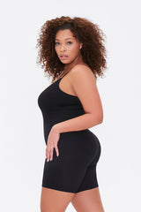 Plus Size Ribbed Cami Romper