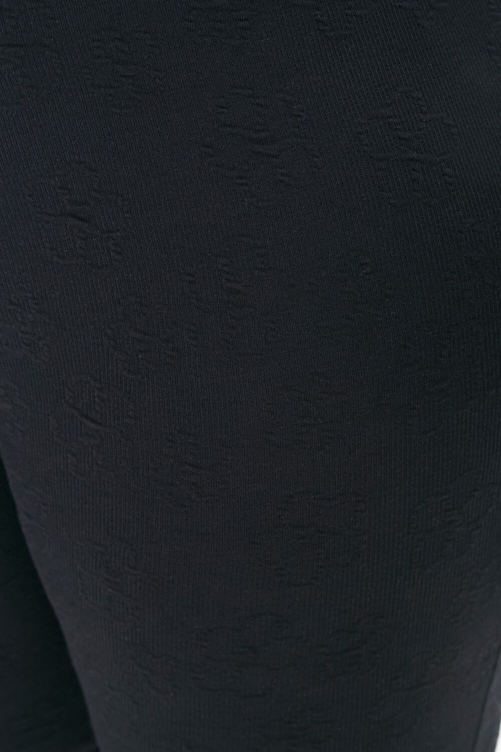 Plus Size Embossed Biker Shorts