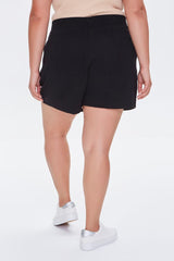 Plus Size Faux Wrap Skort