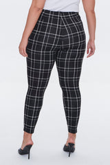 Plus Size Plaid Leggings