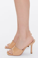 Faux Leather Stiletto High Heel