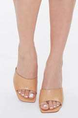 Faux Leather Stiletto High Heel