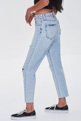 Distressed Mom Jeans