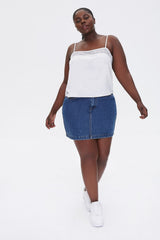 Plus Size Embroidered-Trim Cami
