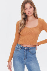 Ribbed Lettuce-Edge Top