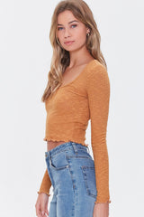 Ribbed Lettuce-Edge Top