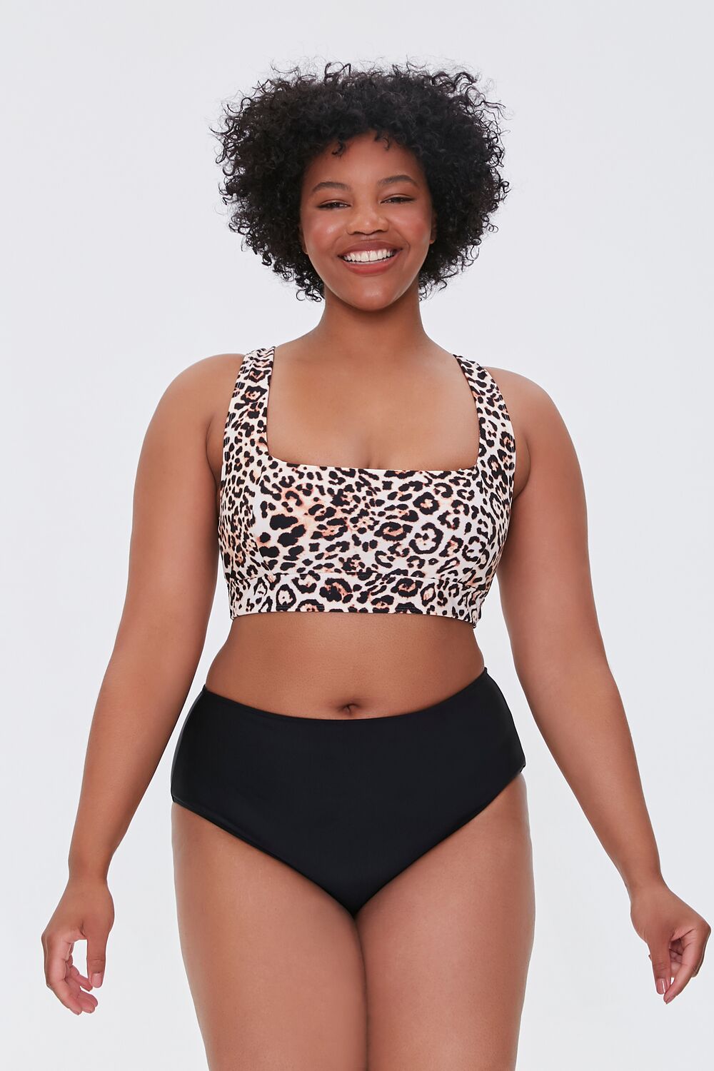 Plus Size High-Rise Bikini Bottoms