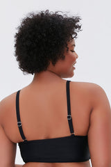 Plus Size Crisscross Bralette Bikini Top