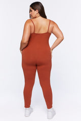 Plus Size Fitted Cami Jumpsuit