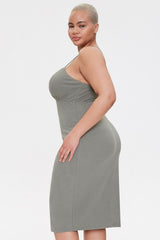 Plus Size Ribbed Bodycon Dress