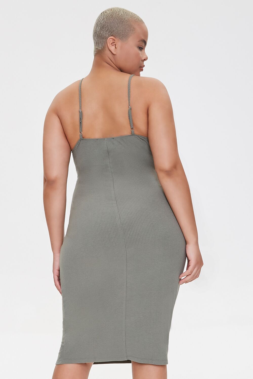 Plus Size Ribbed Bodycon Dress