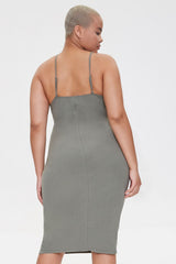 Plus Size Ribbed Bodycon Dress