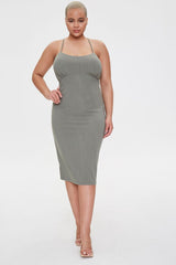 Plus Size Ribbed Bodycon Dress