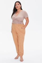 Plus Size Wallet Chain Joggers
