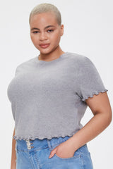 Plus Size Lettuce-Edge Tee