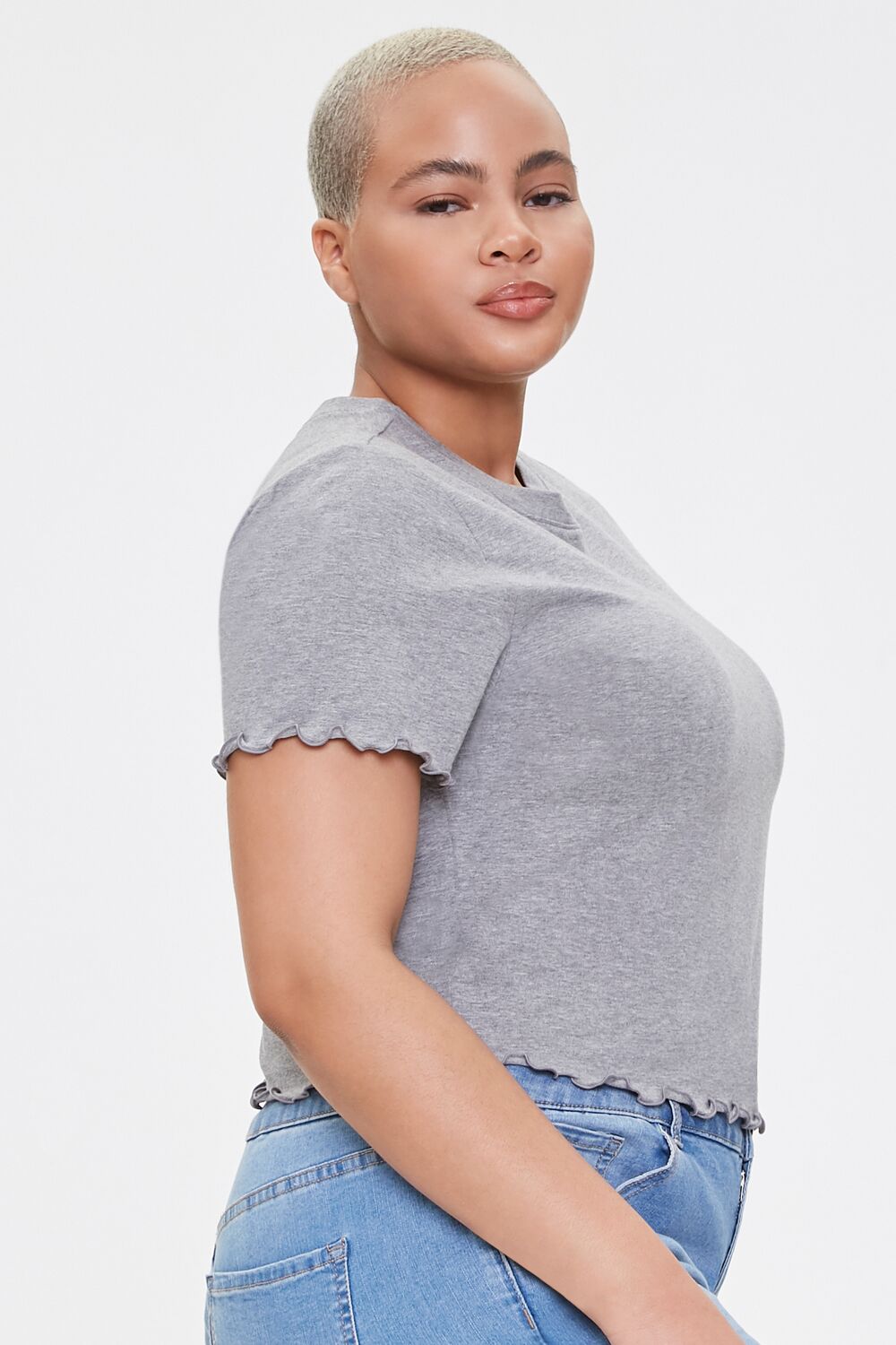 Plus Size Lettuce-Edge Tee